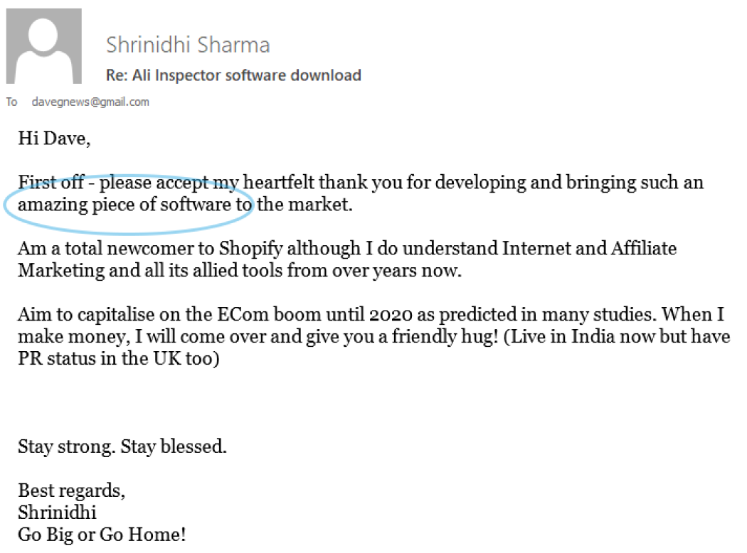 Ali Inspector Review